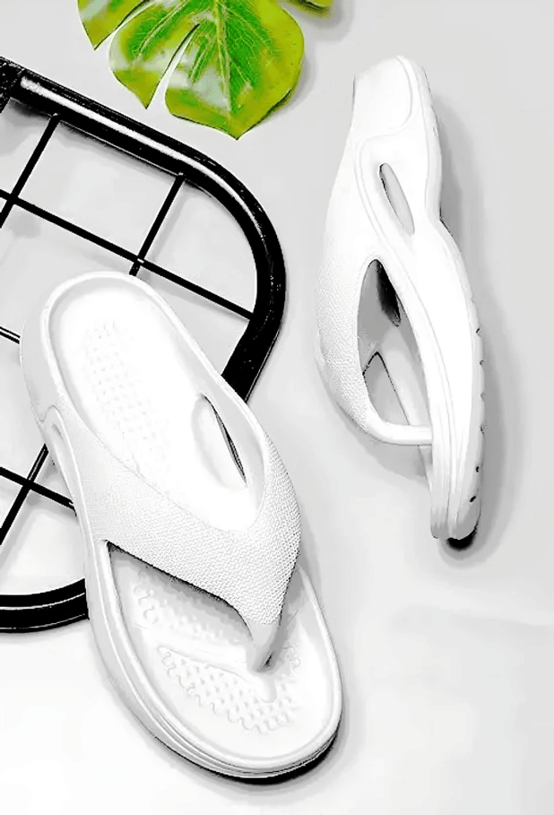     			Heliz Amiro White Women's Slide Flip Flop