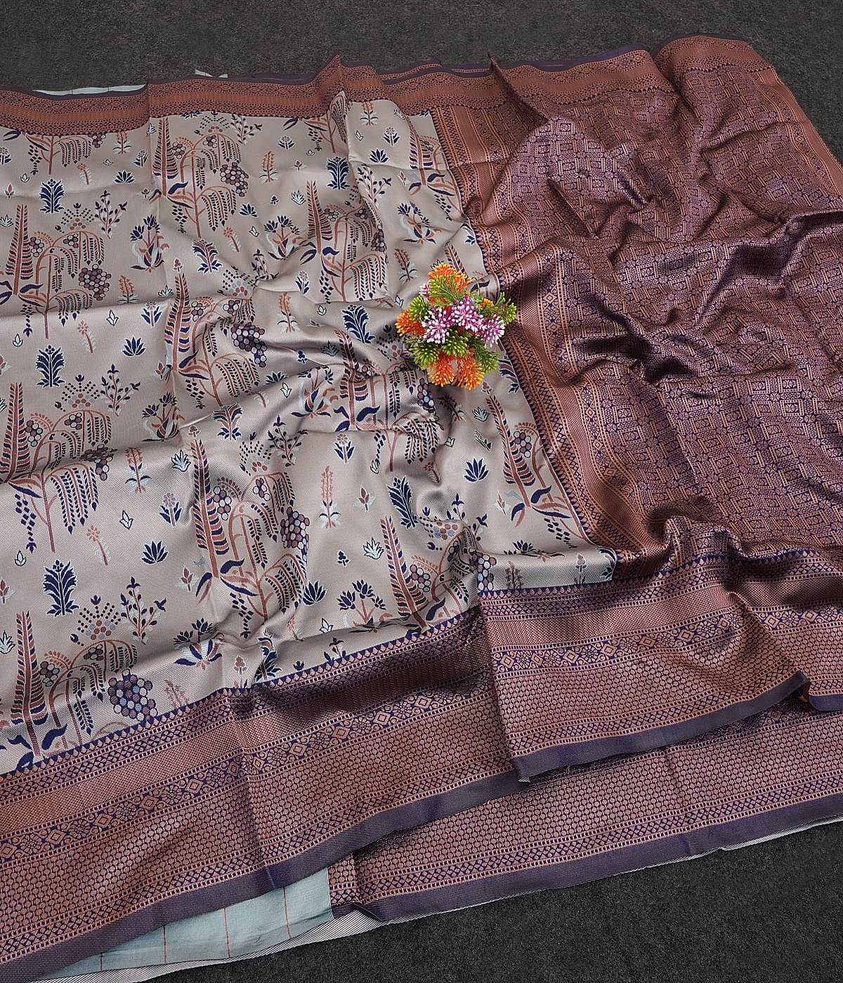 Indesa Art Silk Solid Banarasi saree With Unstitched Blouse Piece ( Sky Blue ) Indesa Art Silk Solid Banarasi saree With Unstitched Blouse Piece ( Sky Blue )