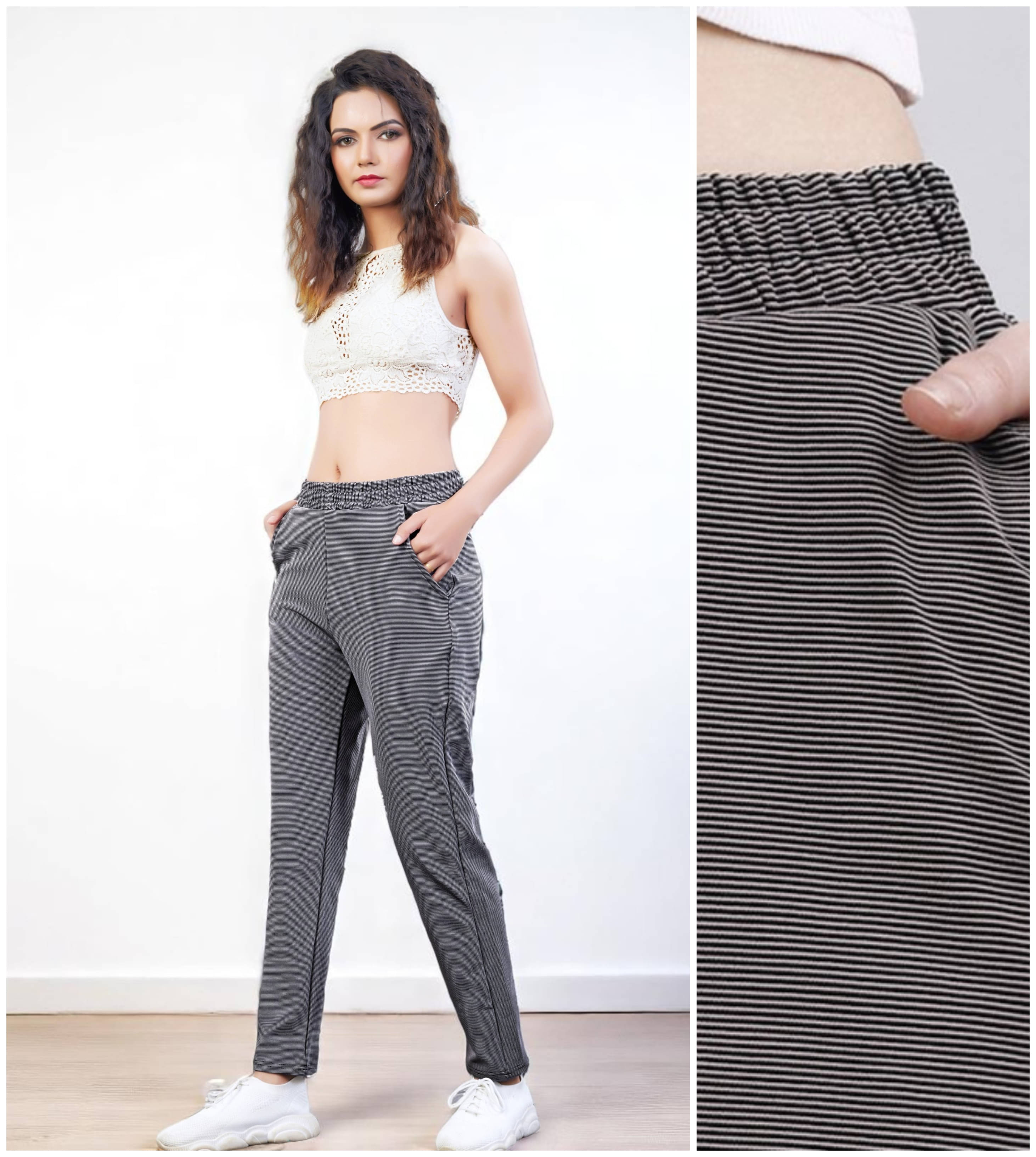     			Leewan Pack of 1 Cotton Blend Straight Women's Joggers ( Light Grey )