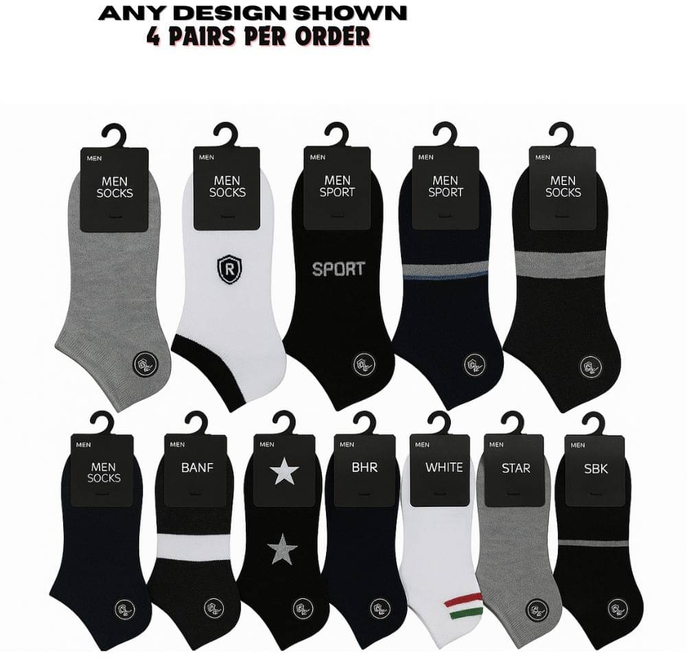     			Master Pack of 4 Men's Cotton Ankle Length Socks ( Multicolor 4 )