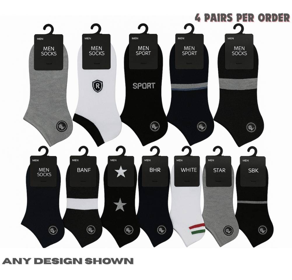     			Master Pack of 4 Men's Cotton Ankle Length Socks ( Multicolor 4 )