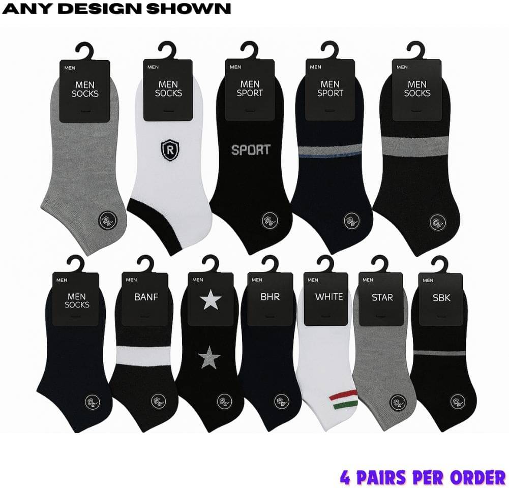     			Master Pack of 4 Men's Cotton Ankle Length Socks ( Multicolor 4 )