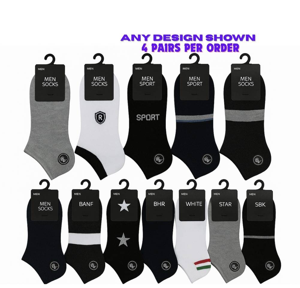     			Master Pack of 4 Men's Cotton Ankle Length Socks ( Multicolor 4 )