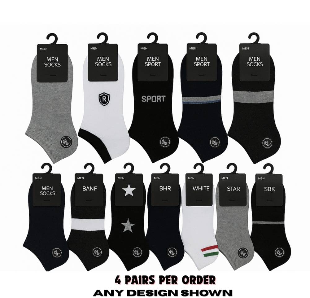     			Master Pack of 4 Men's Cotton Ankle Length Socks ( Multicolor 4 )