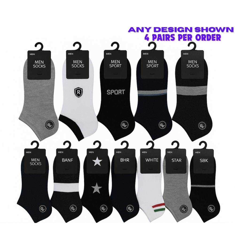     			Master Pack of 4 Men's Cotton Ankle Length Socks ( Multicolor 4 )