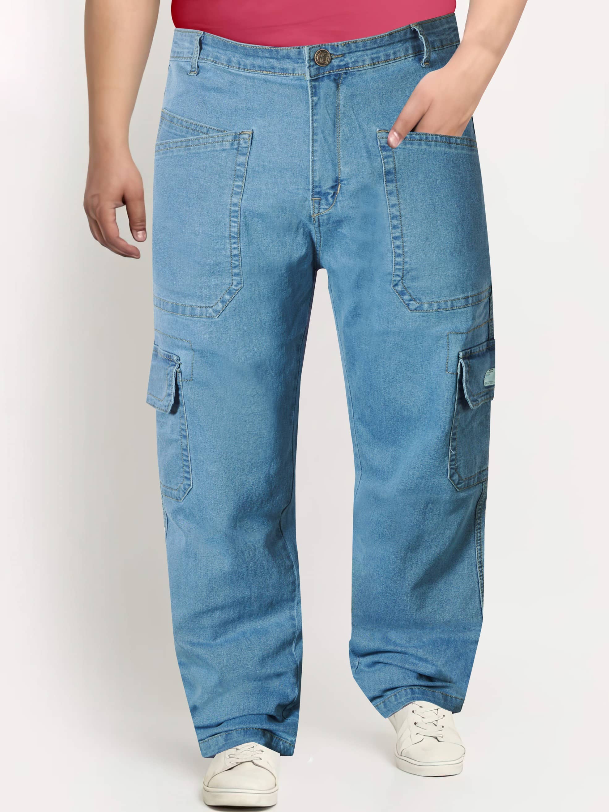 RIG BONE Clean Look Men's Jeans - Light Blue ( Pack of 1 ) - Jeans | Buy online on ZillyBuy