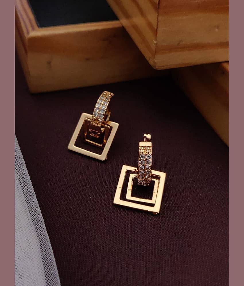 Shivay Fashion Rose Gold Bali Earrings ( Pack of 2 ) - Earrings | Buy online on ZillyBuy