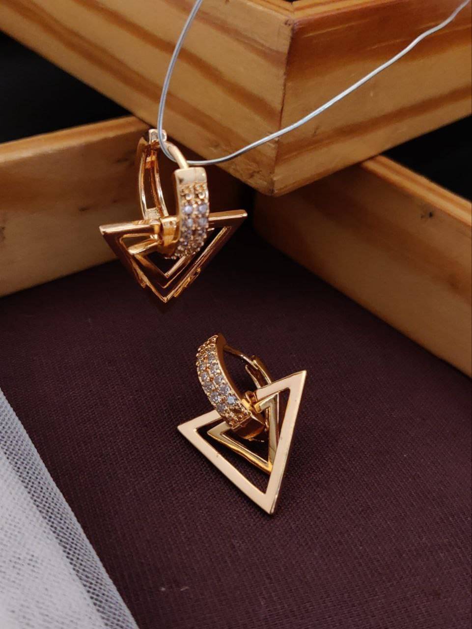     			Shivay Fashion Rose Gold Bali Earrings ( Pack of 6 )
