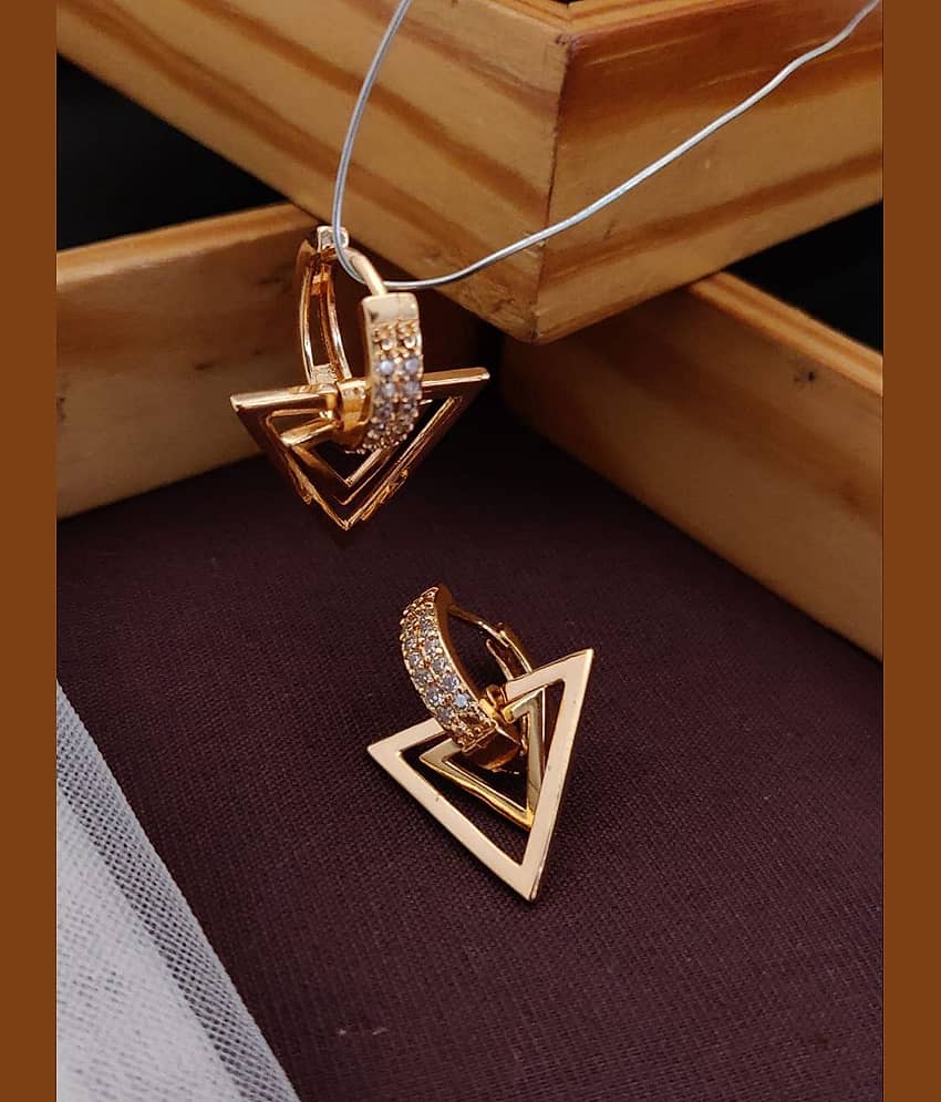 Shivay Fashion Rose Gold Bali Earrings ( Pack of 6 ) - Earrings | Buy online on ZillyBuy