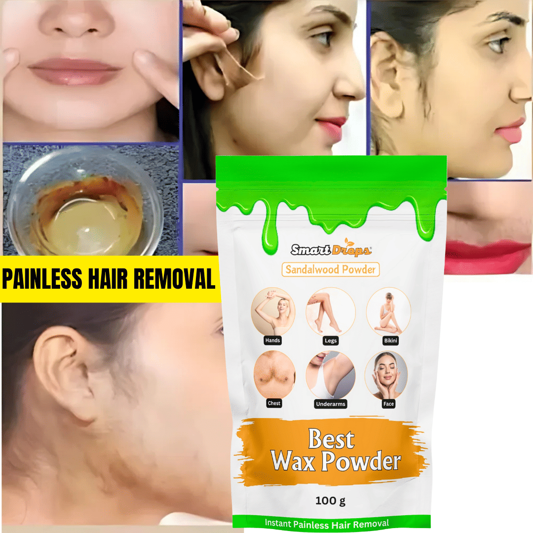 Smartdrops Natural Hair Removal Waxing for Men & Women 100 ( Pack of 1 )