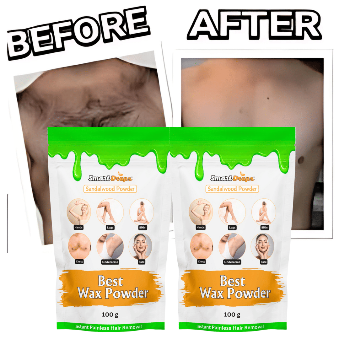 Smartdrops Organic Hair Removal Waxing for Men & Women 100 ( Pack of 2 ) Smartdrops Organic Hair Removal Waxing for Men & Women 100 ( Pack of 2 )