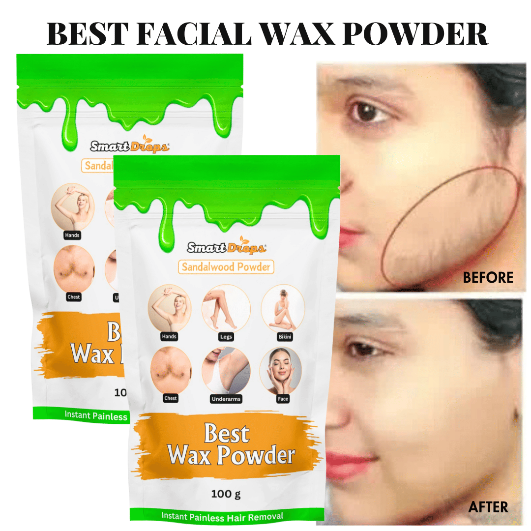 Smartdrops Organic Hair Removal Waxing for Men & Women 100 ( Pack of 2 )
