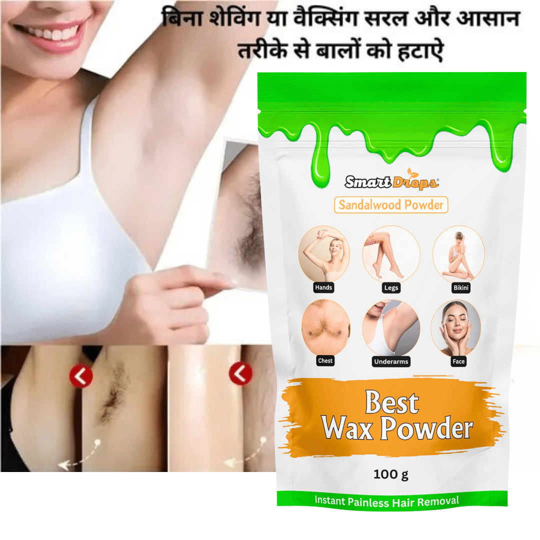     			Smartdrops Organic Hair Removal Waxing for Men & Women 100 ( Pack of 1 )