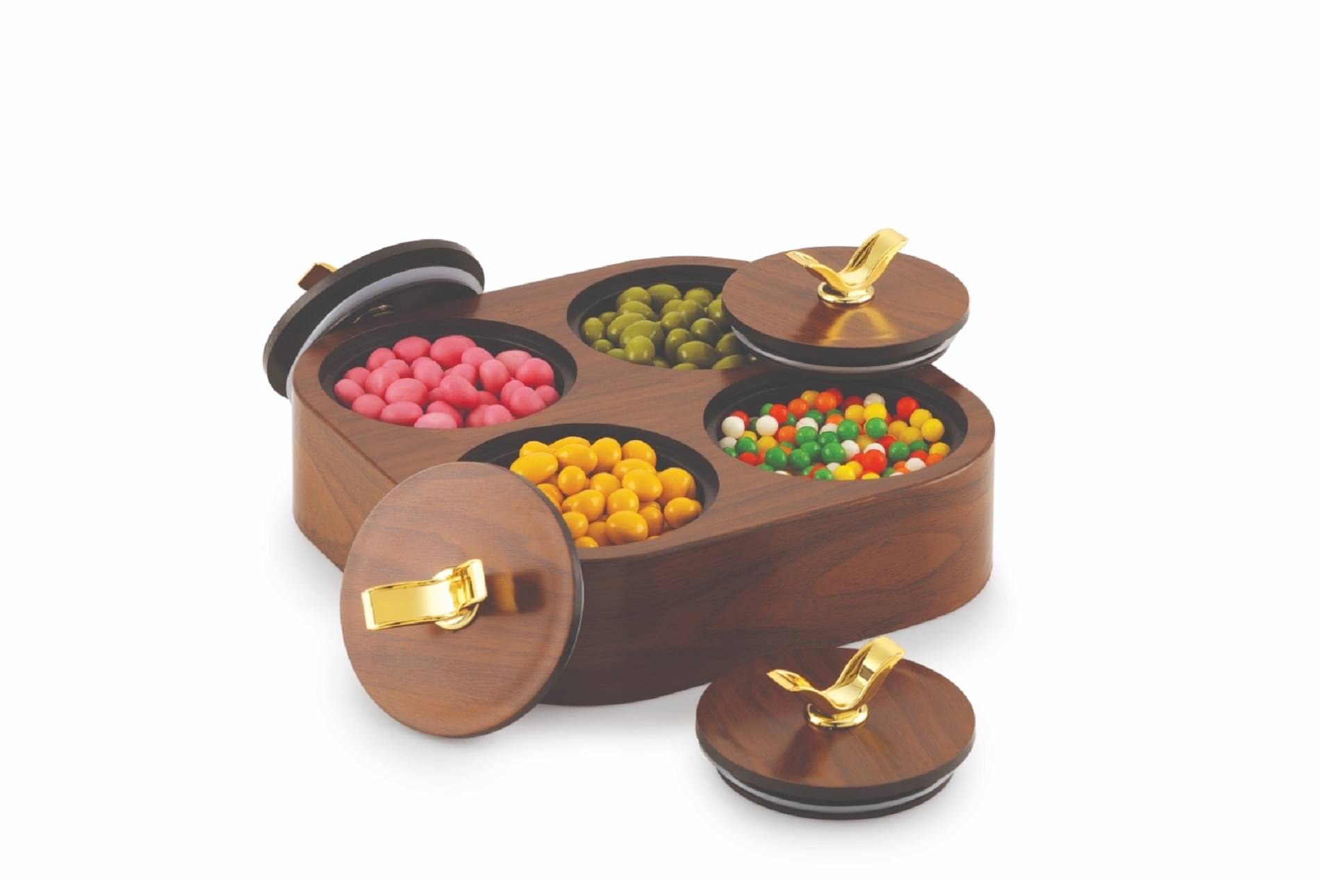     			SunLife Plastic Brown Multi-Purpose Container ( Set of 4 )