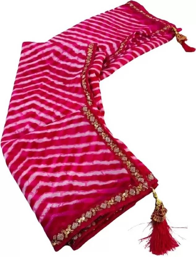     			Today Deal Georgette Printed Saree With Unstitched Blouse Piece ( Pink )