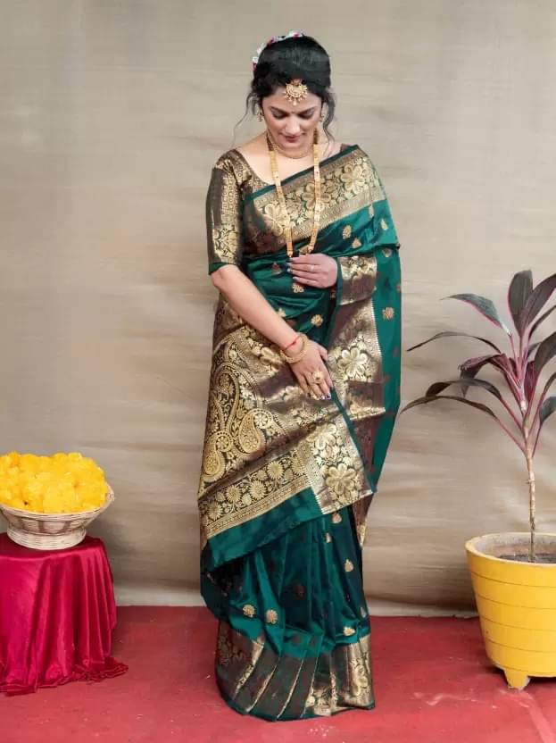 Today Deal Silk Woven Saree With Unstitched Blouse Piece ( Mint Green ) Today Deal Silk Woven Saree With Unstitched Blouse Piece ( Mint Green )