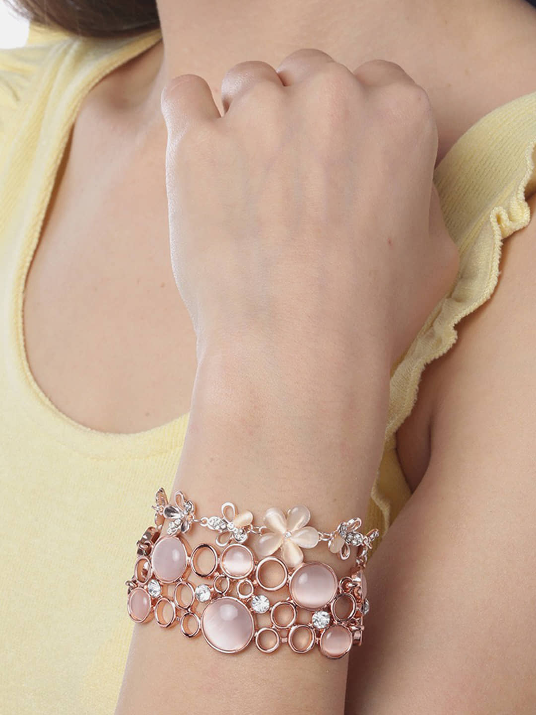 YOUBELLA Rose Gold Bracelet ( Pack of 1 ) - Bangles & Bracelets | Buy online on ZillyBuy