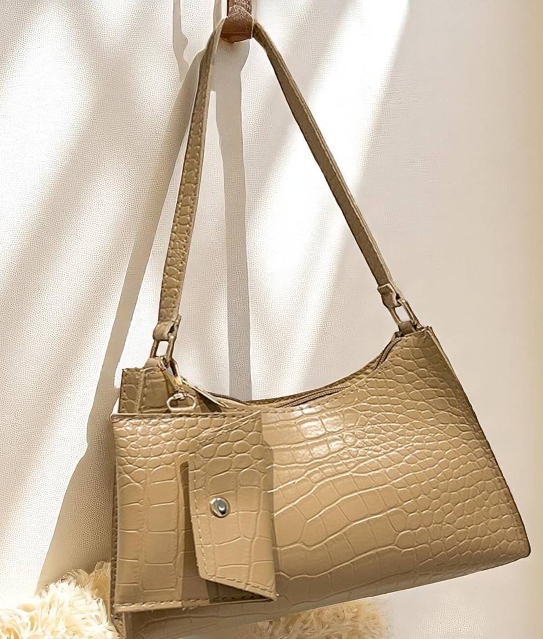    			gufrina Shoulder Bag PU Set of 1 ( Brown )