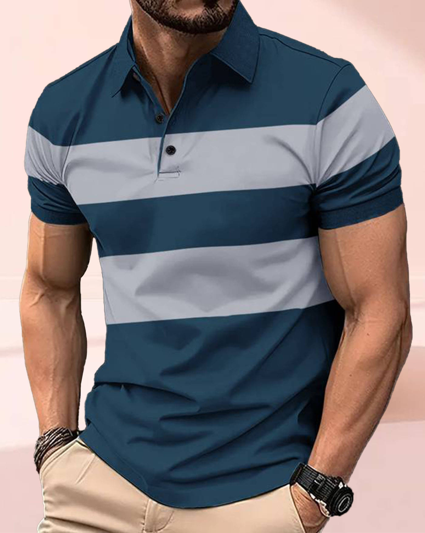    			AOOSH Men Cotton Blend Regular Fit Printed Polo T Shirt ( Multicolor )