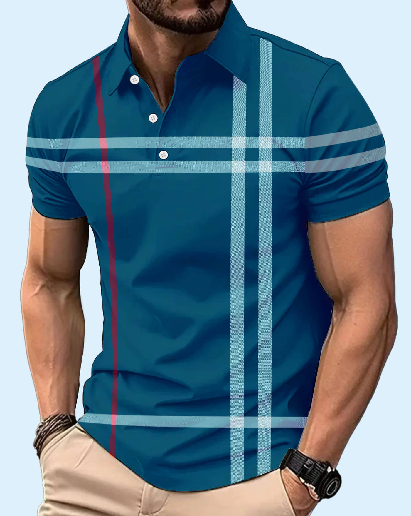 AOOSH Men Cotton Blend Regular Fit Printed Polo T Shirt ( Teal Blue ) AOOSH Men Cotton Blend Regular Fit Printed Polo T Shirt ( Teal Blue )