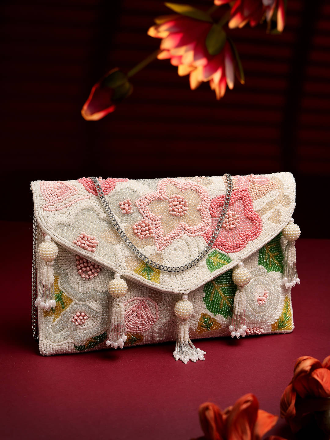     			Anekaant Handbags Accessories Cotton Set of 1 ( White )