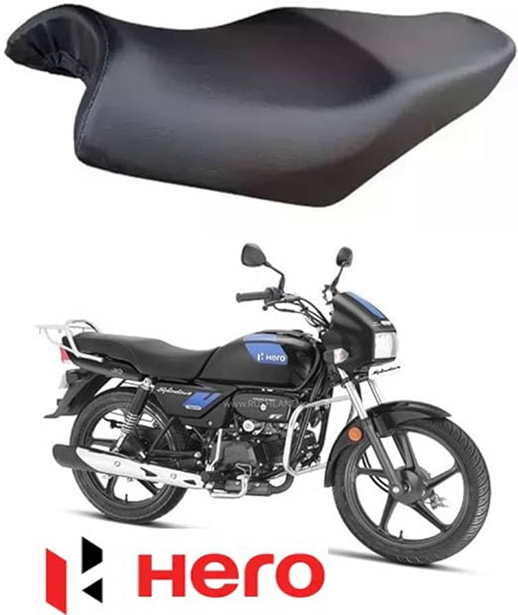     			BIKE/MOTORCYCLE/TWO WHEELER SEAT COVER FOR SPLENDOR PLUS_BLK Single Bike Seat Cover For Hero Splendor, Splendor Plus, Splendor Pro, Super Splendor