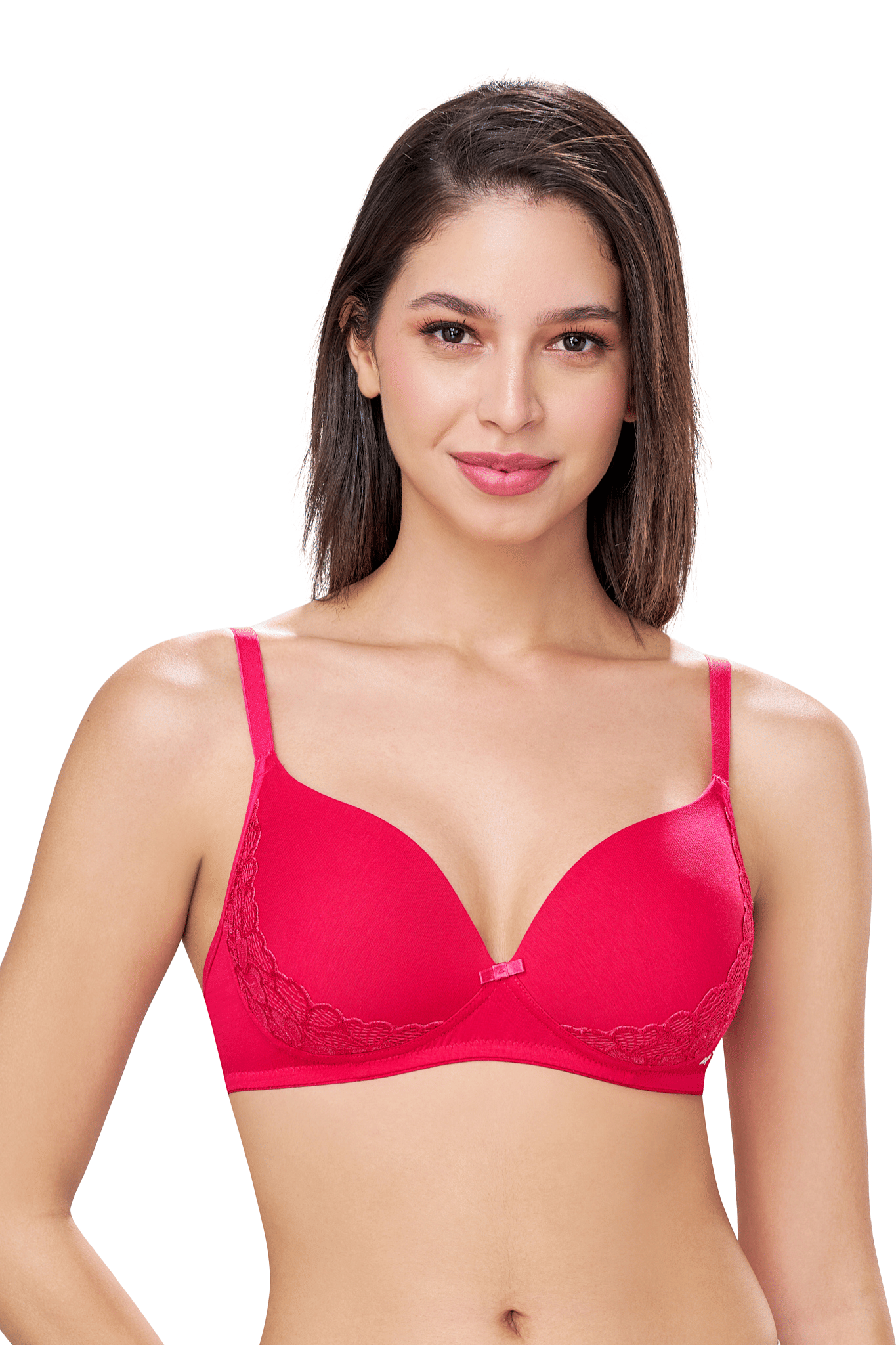 Bodyline Pack of 1 Cotton Blend Lightly Padded T-Shirt Bra For Women ( Red ) Bodyline Pack of 1 Cotton Blend Lightly Padded T-Shirt Bra For Women ( Red )