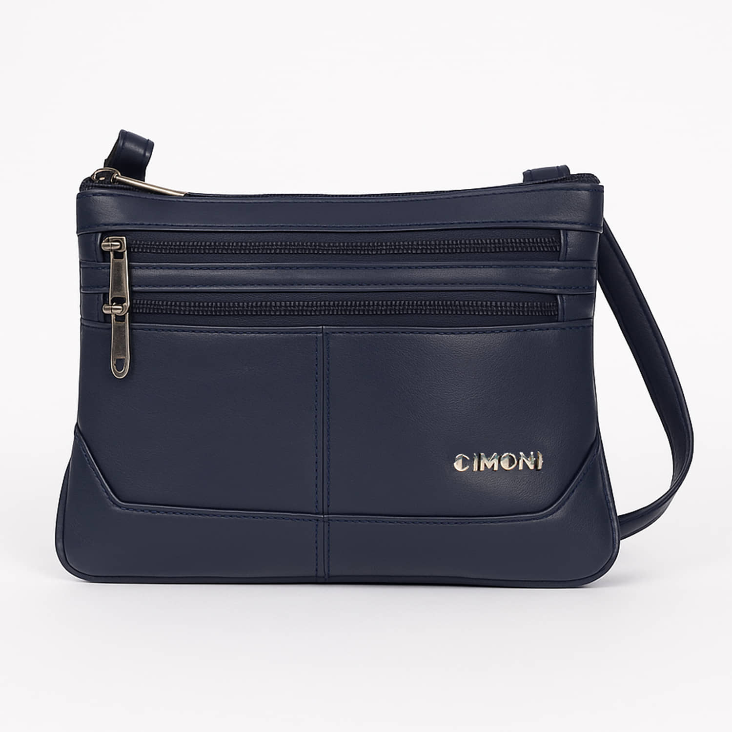 CIMONI Sling Bag Pure Leather Set of 1 ( Blue ) - Handbags | Buy online on ZillyBuy