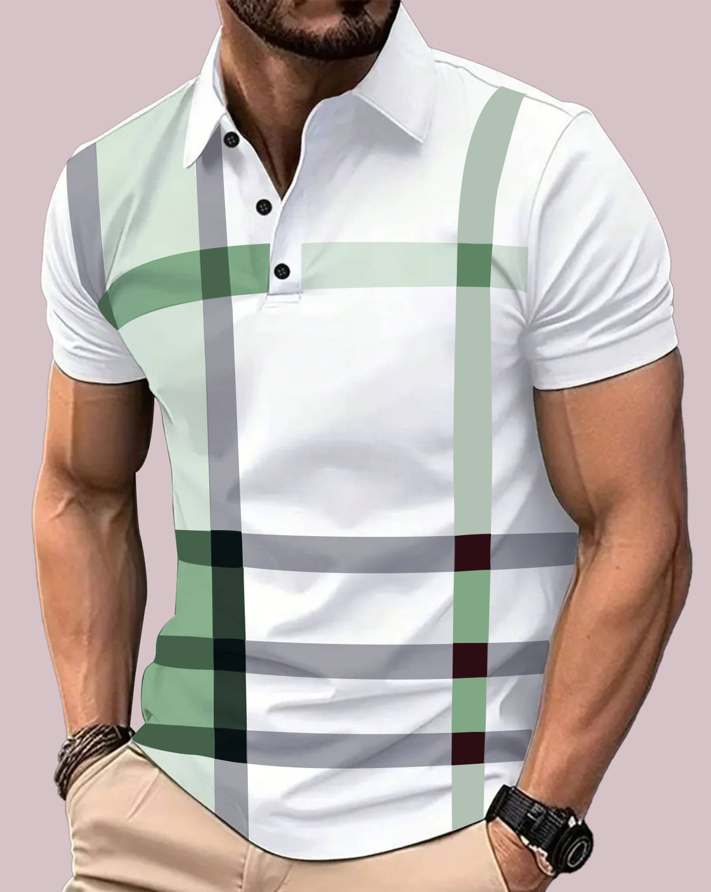 ENITOR Men Cotton Blend Regular Fit Printed Polo T Shirt ( Multicolor1 ) ENITOR Men Cotton Blend Regular Fit Printed Polo T Shirt ( Multicolor1 )