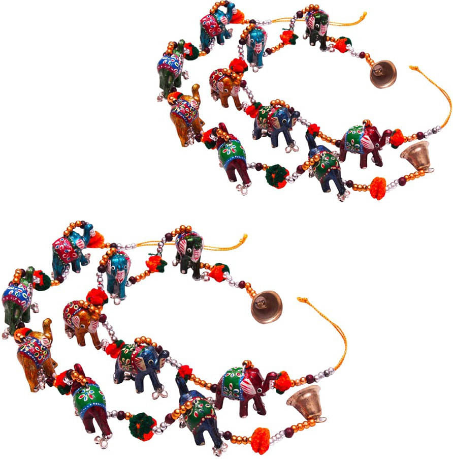 Ethnic Rajasthani Elephant Door Hanging Handicraft With Rajasthani Elephant Door Hanging     			Ethnic Rajasthani Elephant Door Hanging Handicraft With Rajasthani Elephant Door Hanging