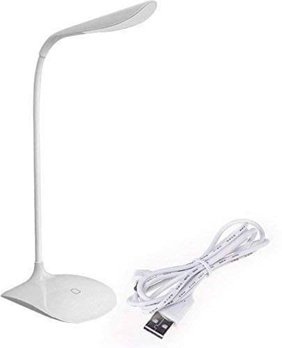     			FIVANIO White Study Table Lamp ( Pack of 1 )