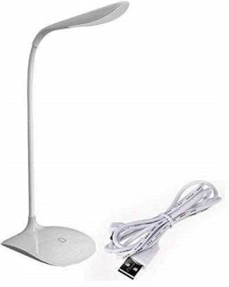     			FIVANIO White Study Table Lamp ( Pack of 1 )