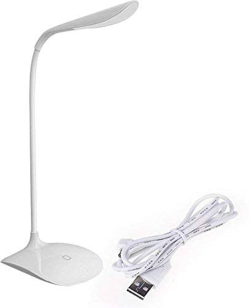 FIVANIO White Study Table Lamp ( Pack of 1 ) FIVANIO White Study Table Lamp ( Pack of 1 )