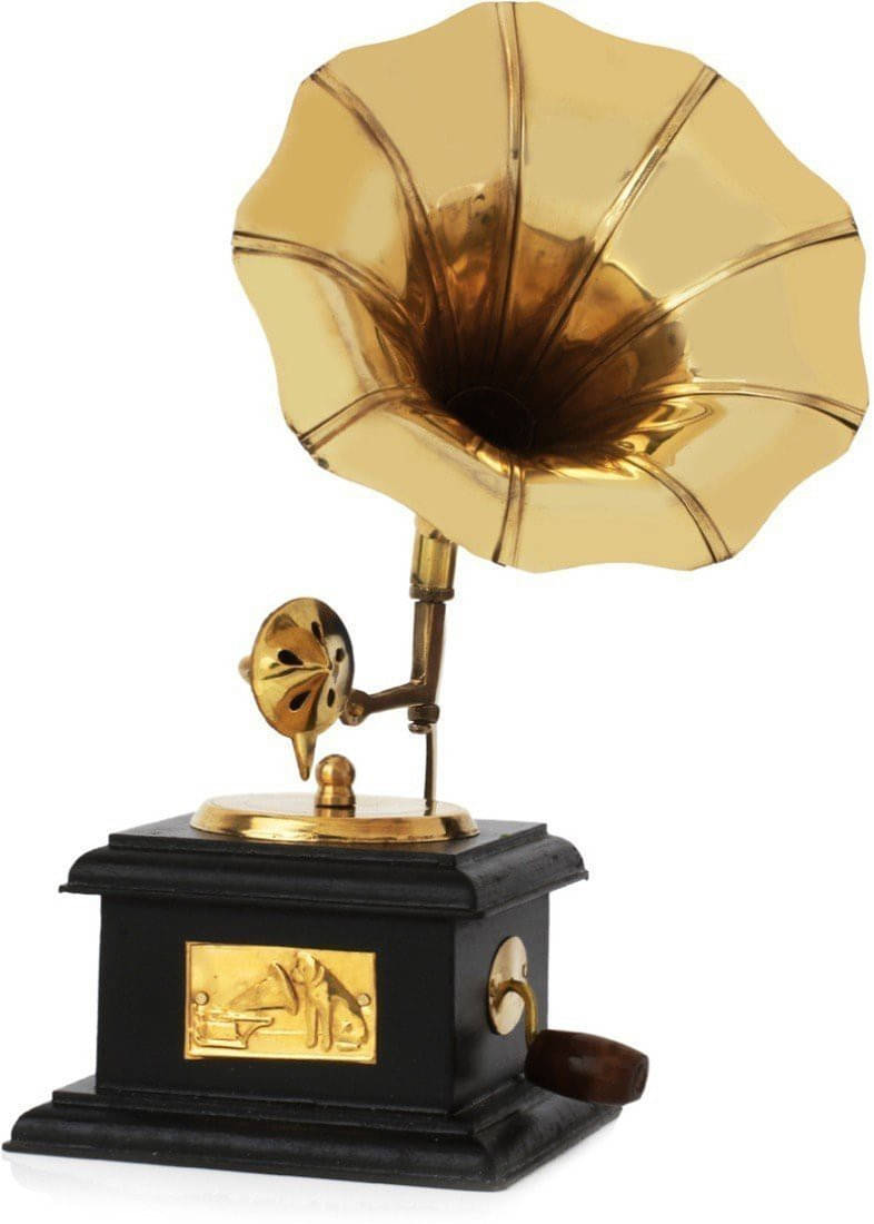 Fashion Bizz Antique Handmade Vintage Dummy Gramophone Decorative Showpiece - 23 cm Fashion Bizz Antique Handmade Vintage Dummy Gramophone Decorative Showpiece - 23 cm
