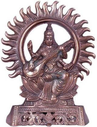 Fashion Bizz Goddess Sarswati Kiran Idol In Metal Decorative Showpiece - 26 cm     			Fashion Bizz Goddess Sarswati Kiran Idol In Metal Decorative Showpiece - 26 cm