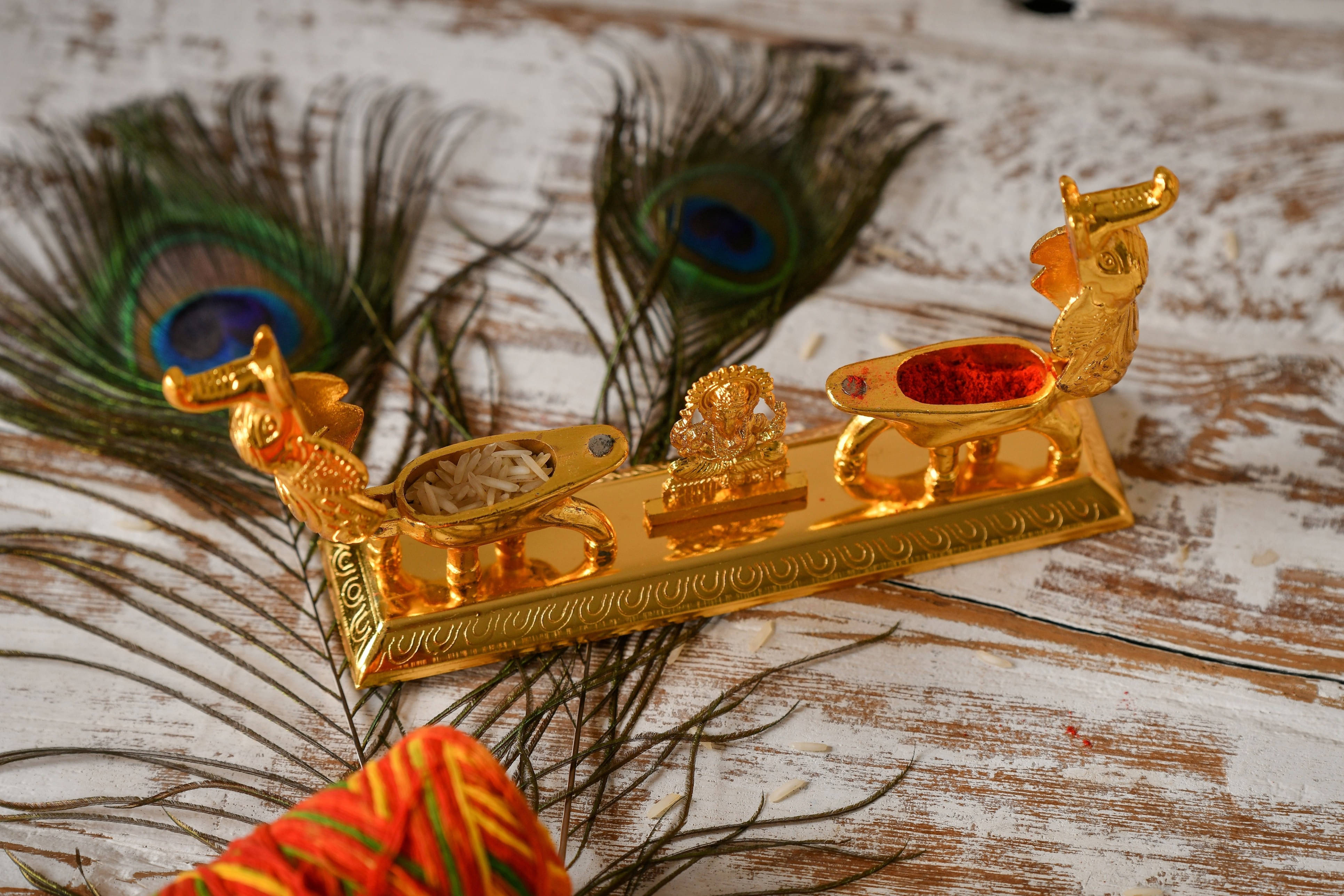 Fashion Bizz Handcrafted Lord Ganesha Roli Chawal Bodecorative Showpiece - 7 cm Fashion Bizz Handcrafted Lord Ganesha Roli Chawal Bodecorative Showpiece - 7 cm