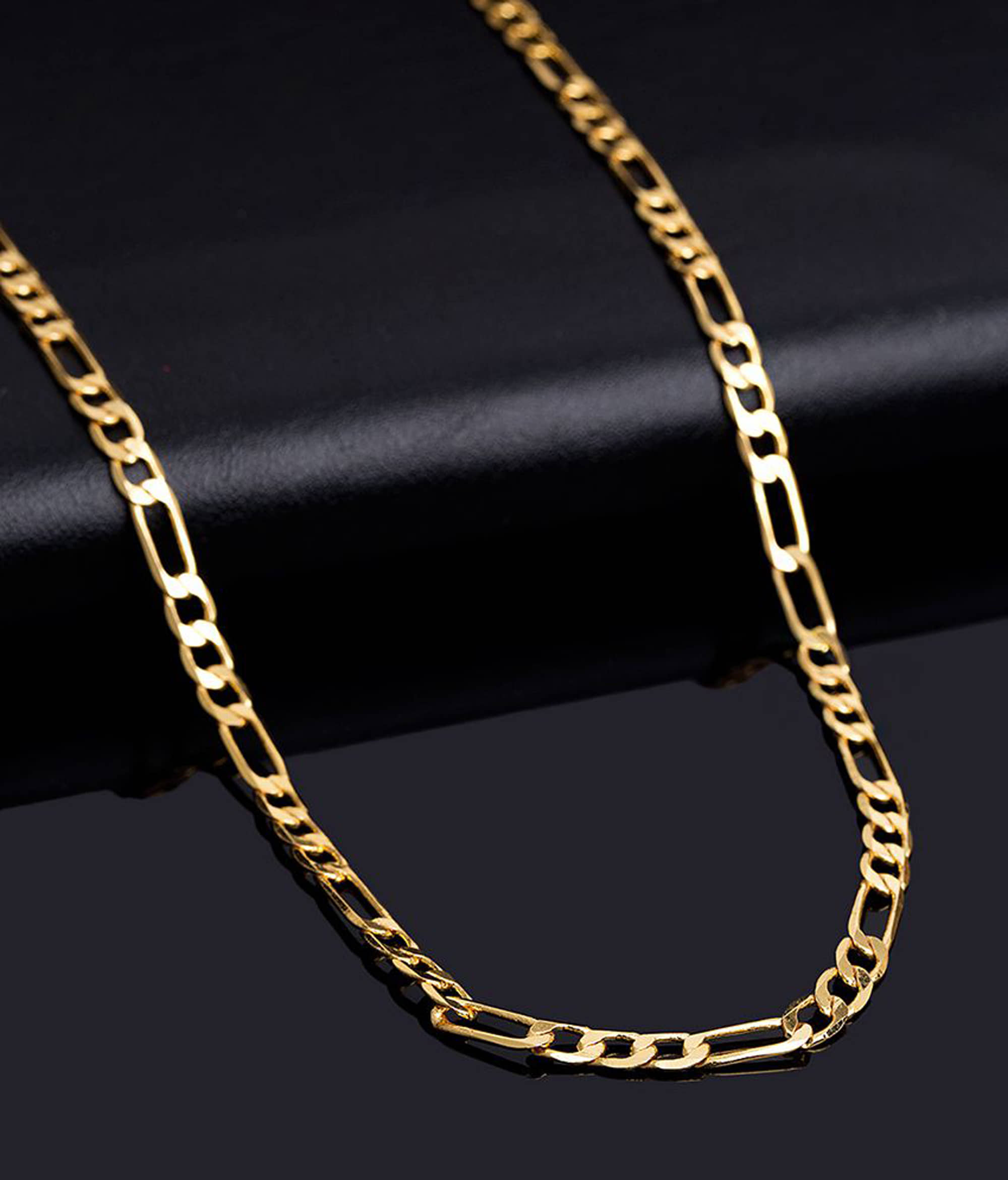 H M PRODUCT Gold Plated Chain ( Set of 1 )