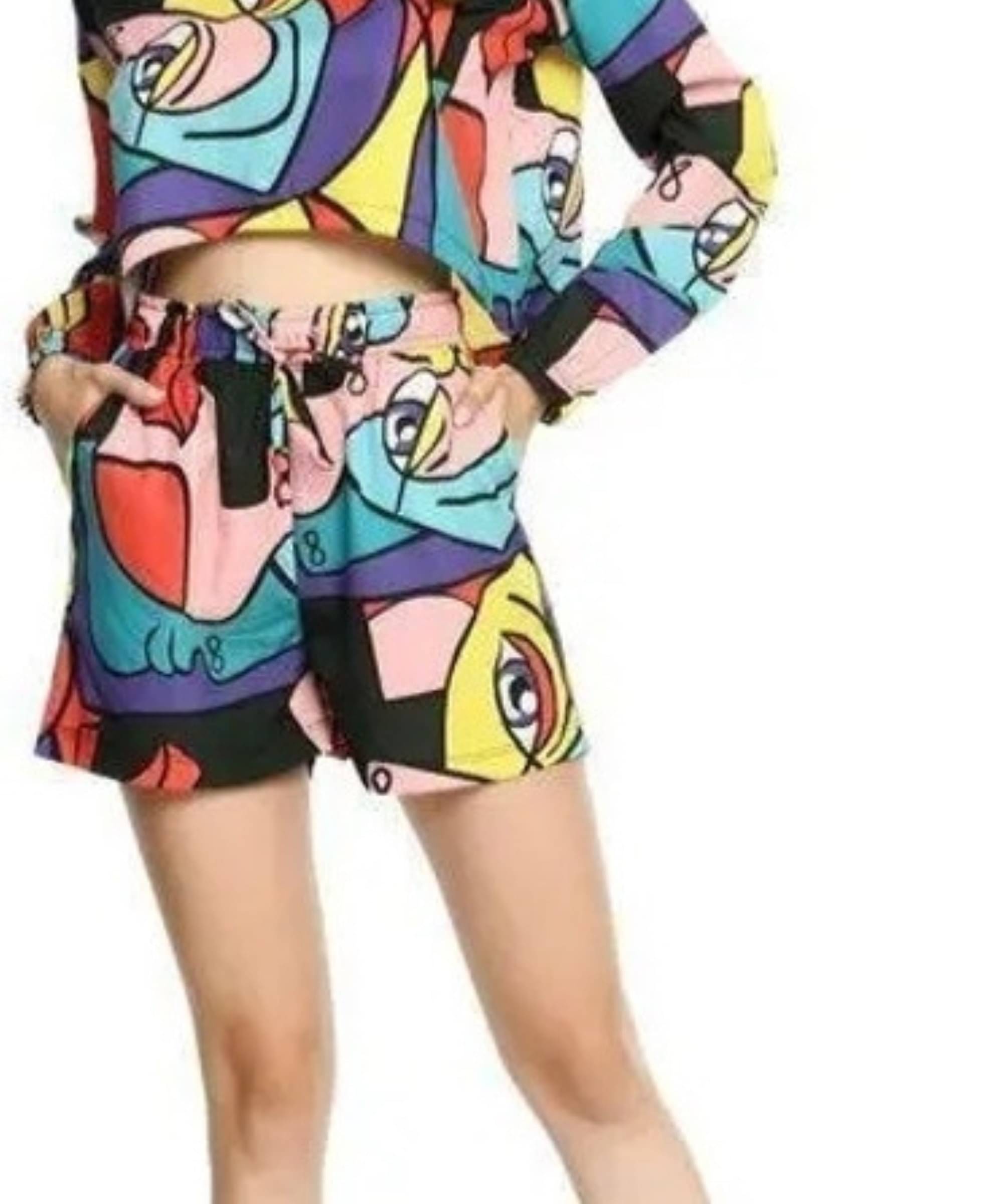 Jyoti Traders Women Printed Top With Shorts Co-Ord Set ( Multicolor ) Jyoti Traders Women Printed Top With Shorts Co-Ord Set ( Multicolor )