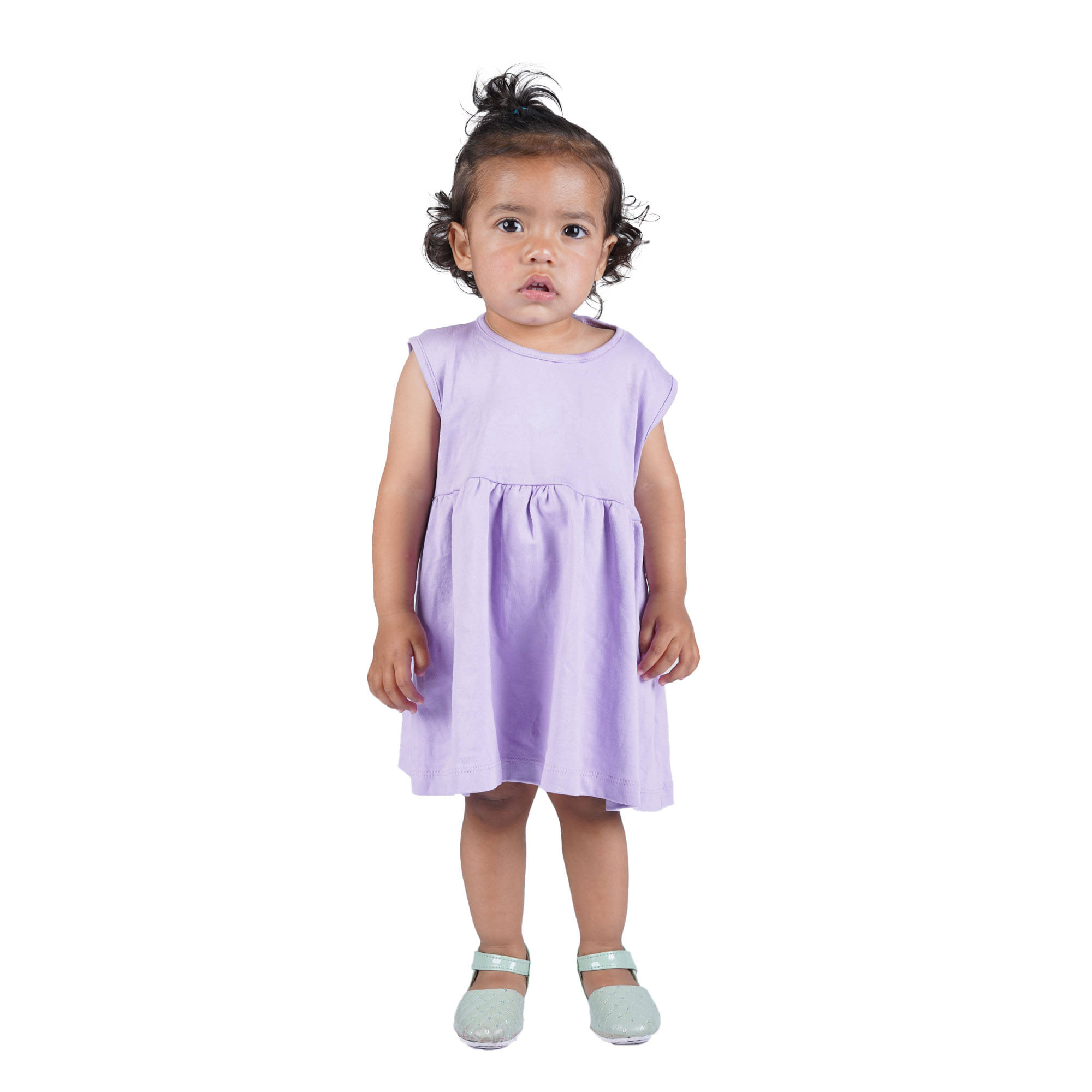     			Kidzee Kingdom Cotton Frock For Baby Girls ( Pack of 1 , Purple )