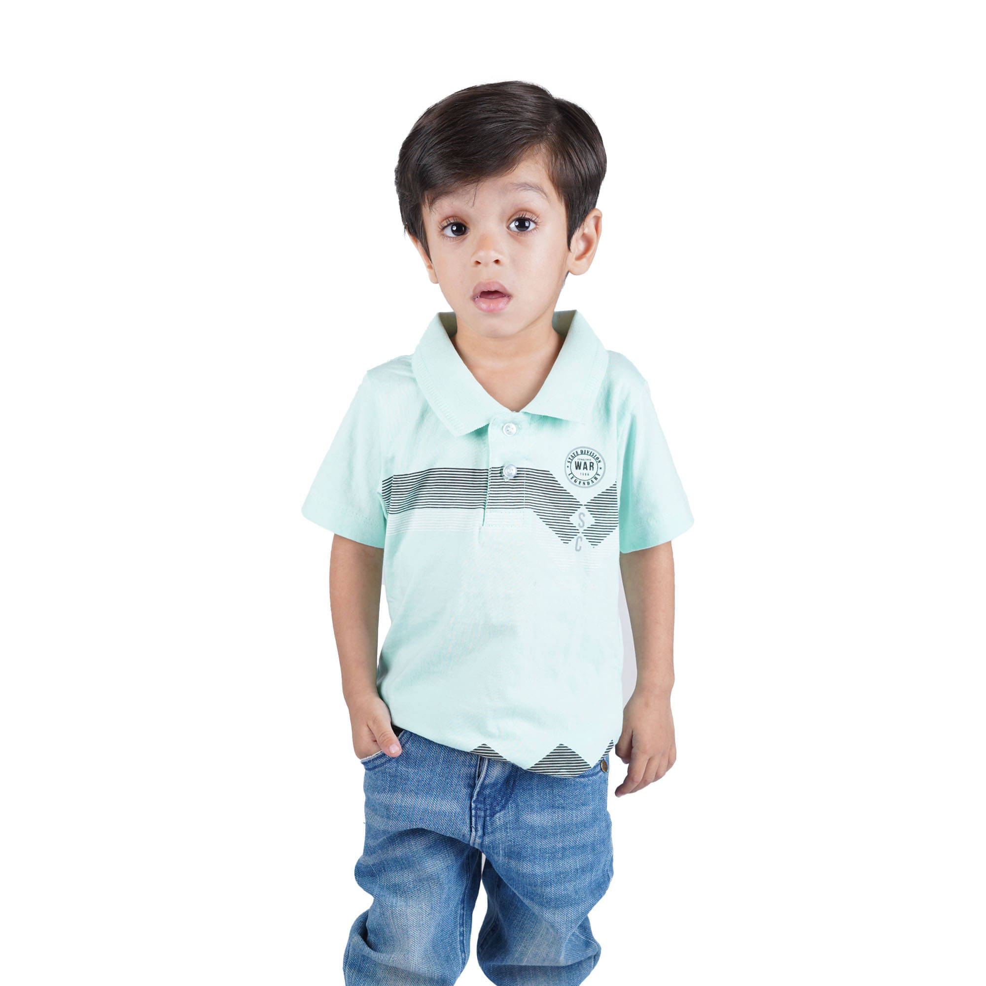     			Kidzee Kingdom Pack of 1 Boys Cotton T-Shirt ( Blue )