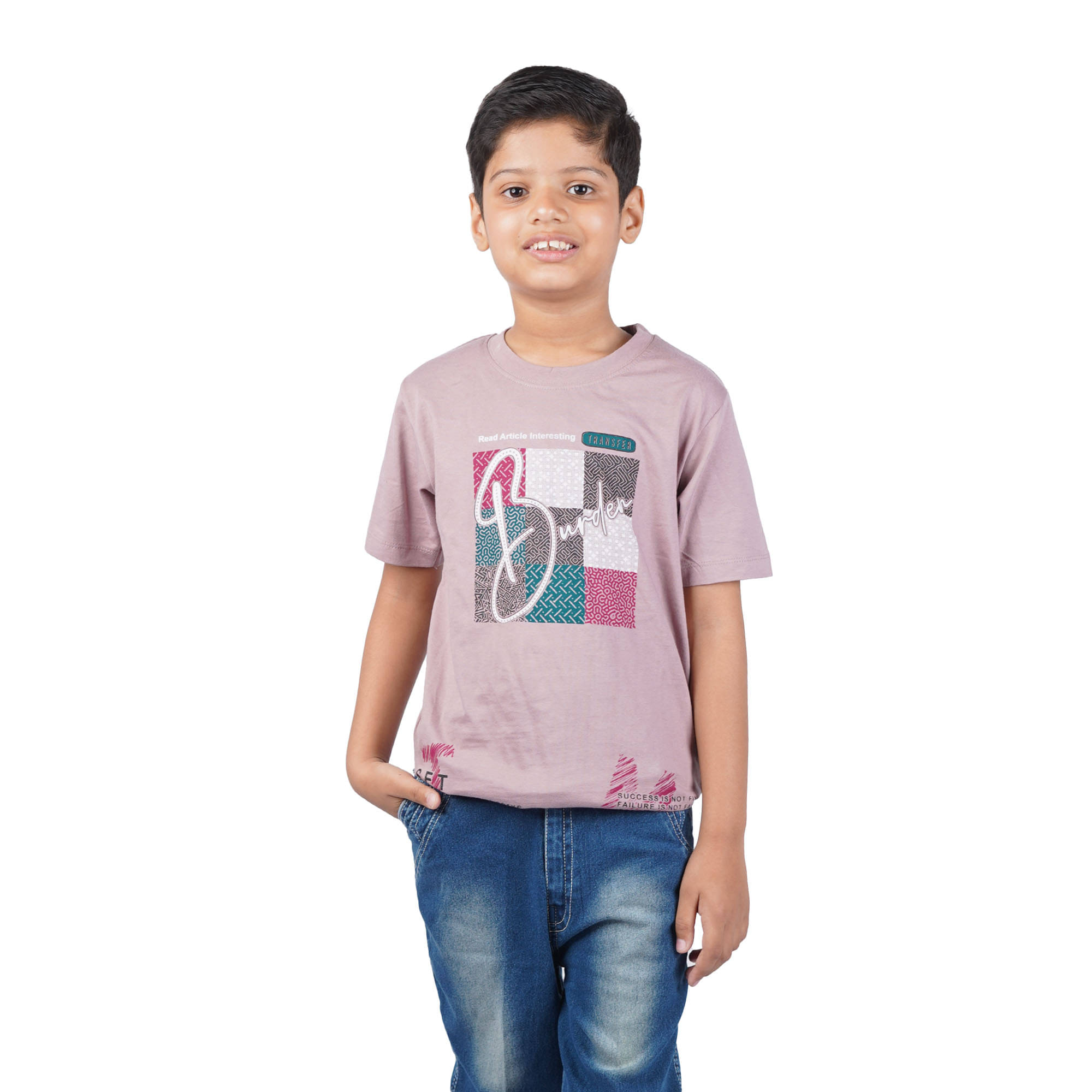    			Kidzee Kingdom Pack of 1 Boys Cotton T-Shirt ( Purple )
