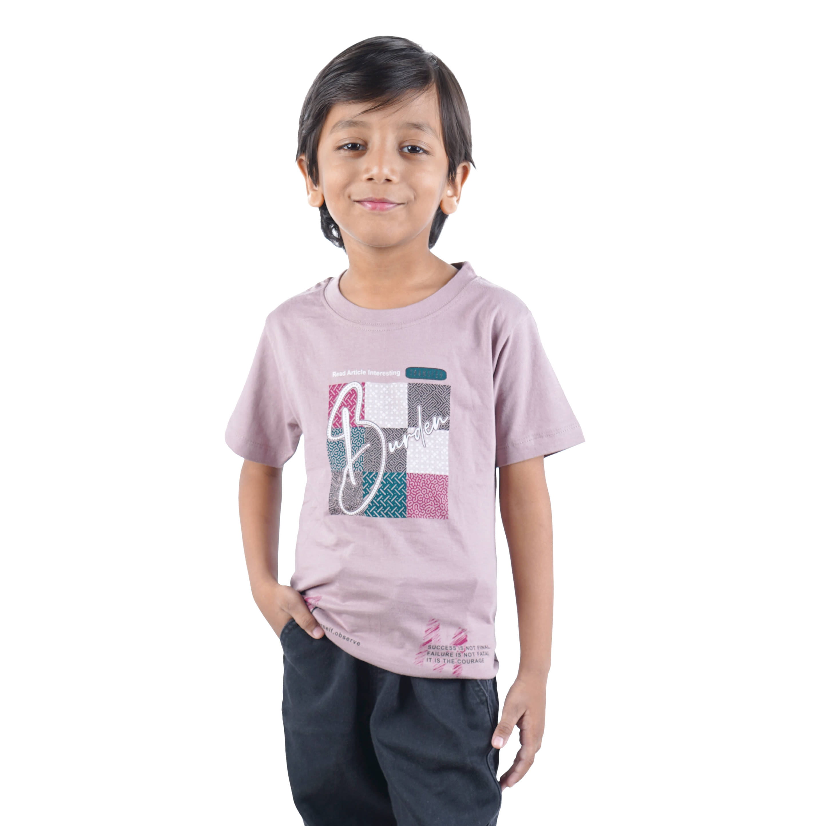     			Kidzee Kingdom Pack of 1 Boys Cotton T-Shirt ( Purple )