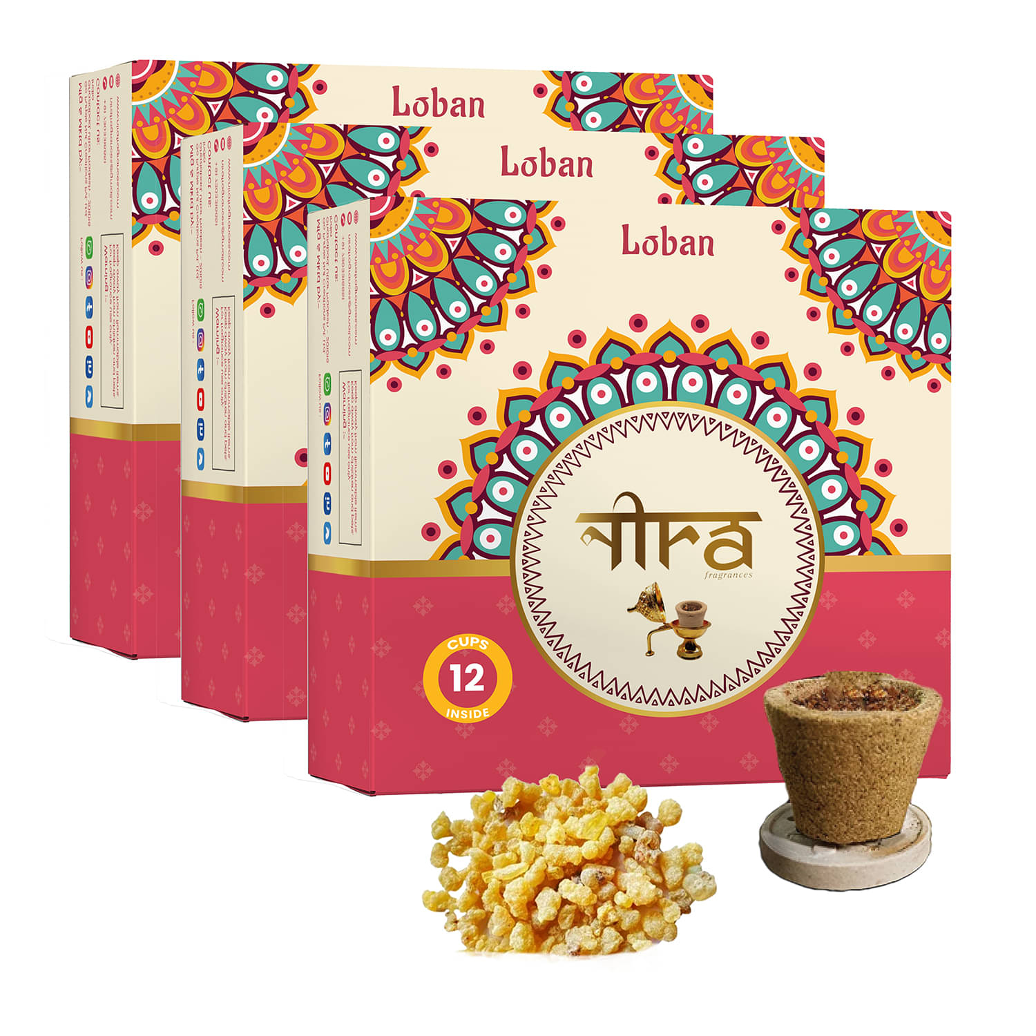 Nira Fragrances Dhoop Loban 36 Pieces ( Pack of 3 ) Nira Fragrances Dhoop Loban 36 Pieces ( Pack of 3 )