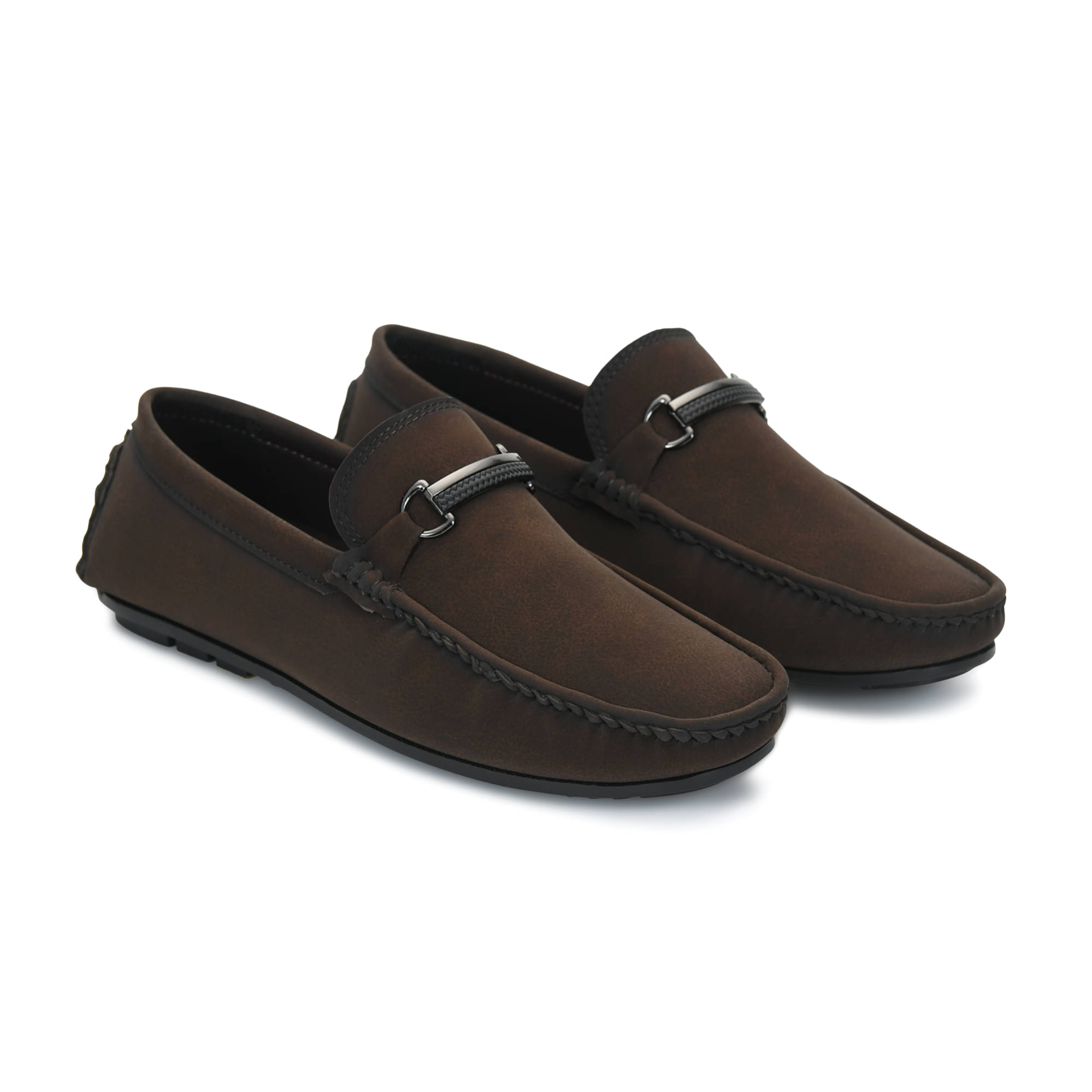     			STEPSOFT Brown Men's Horsebit