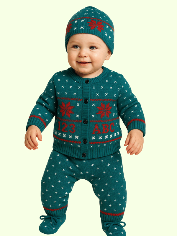     			Shakubhar Pack of 1 Unisex for Baby Woollen Sweater ( Sea Green )