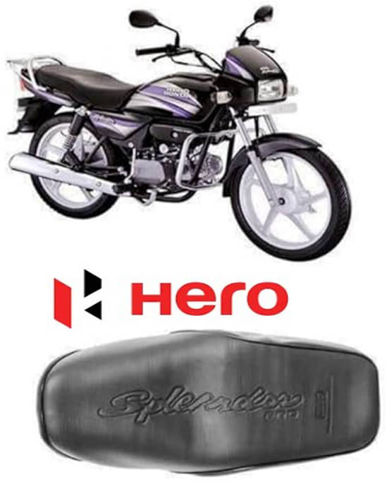    			Waterproof Durable Faux Leather Single Bike Seat Cover Single Bike Seat Cover For Hero Splendor, Splendor Plus, Splendor Pro, Super Splendor