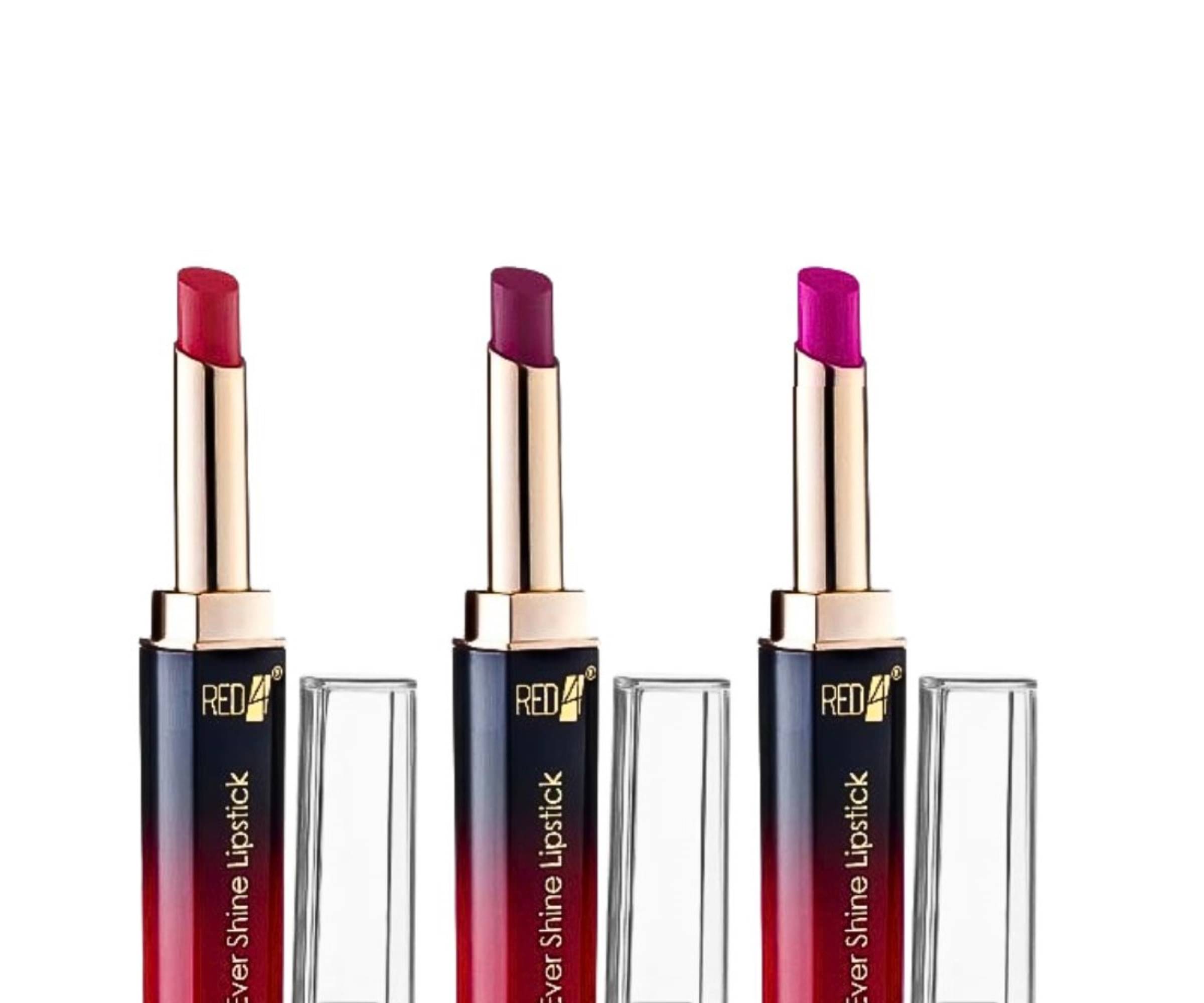 RED4 Red, Maroon and Pink Waterproof Long Lasting Liquid Lipstick (Pack of 3) RED4 Red, Maroon and Pink Waterproof Long Lasting Liquid Lipstick (Pack of 3)