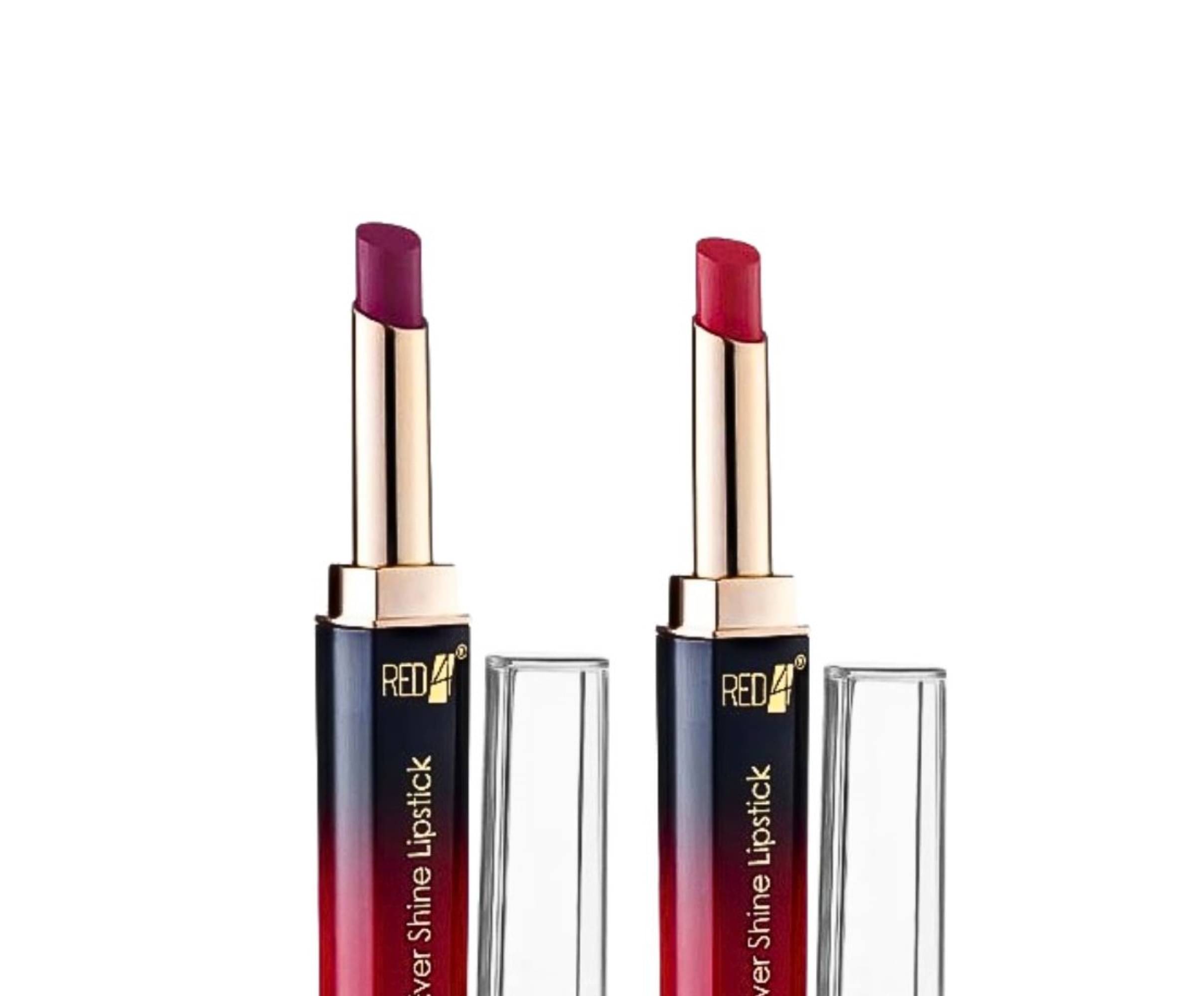 RED4 Red and Maroon Waterproof Long Lasting Liquid Lipstick (Pack of 2) RED4 Red and Maroon Waterproof Long Lasting Liquid Lipstick (Pack of 2)
