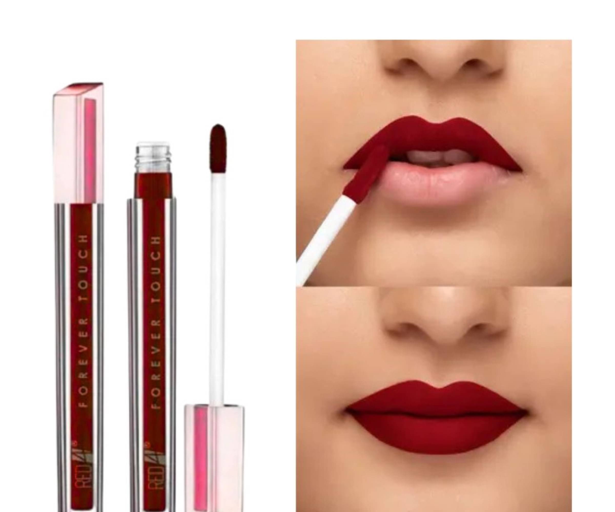     			RED4 Maroon Colour Super Matte Finish High Pigment Liquid Lipstick (Pack of 1)