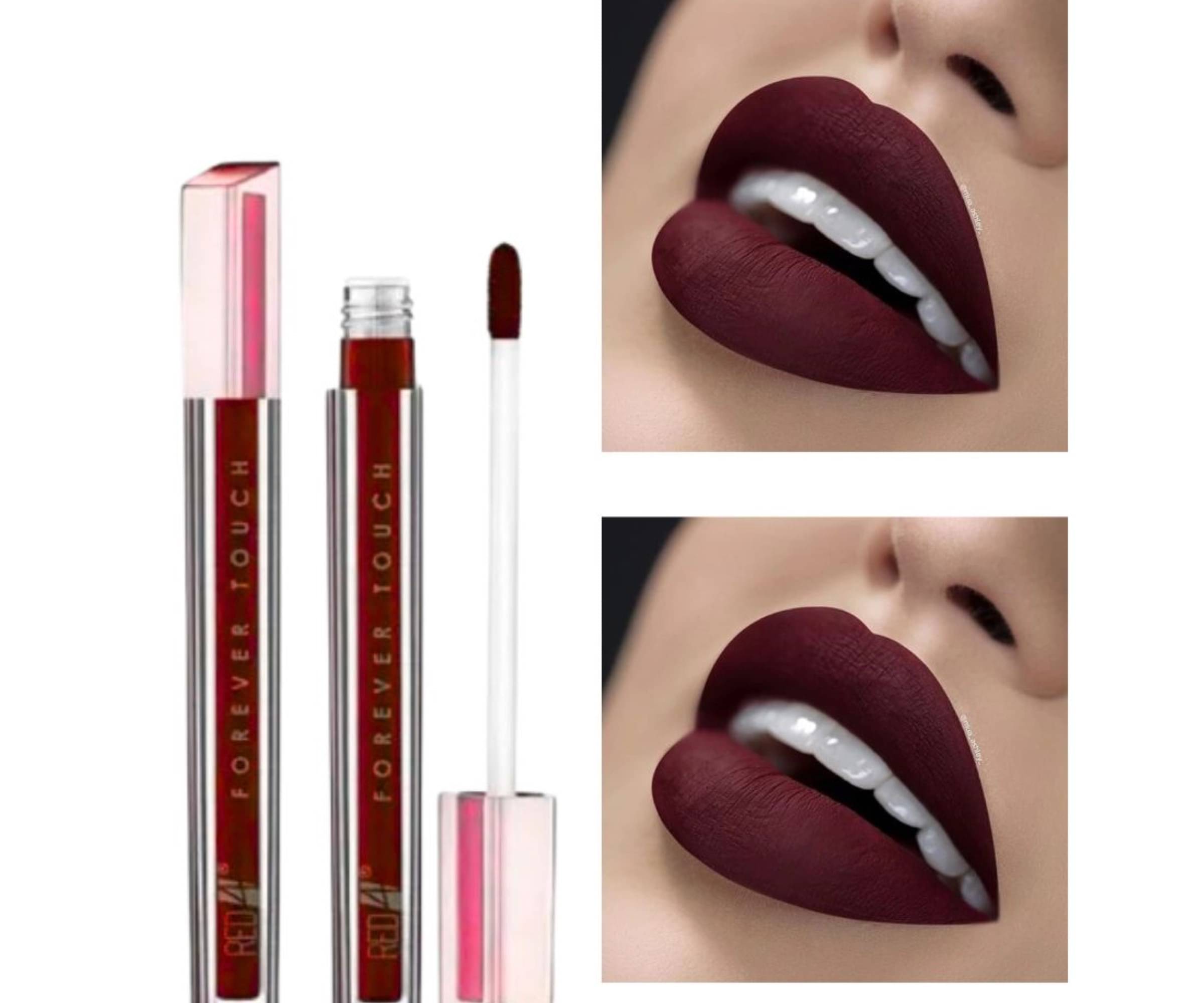     			RED4 Maroon Colour Super Matte Finish High Pigment Liquid Lipstick (Pack of 1)